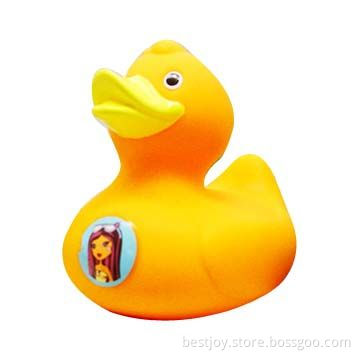 Yellow Rubber Duck with Cartoon Figure, CE, RoHS Mark